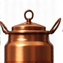 Icon of a traditional copper candy kettle.